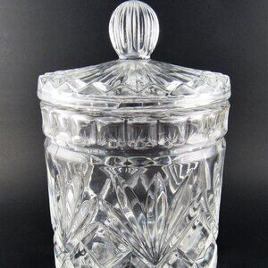 NIB FIFTH AVENUE CRYSTAL "ESSEX" CRYSTAL JAR 6" (LE)